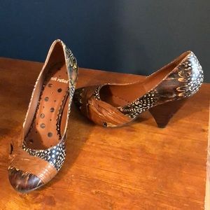 Not rated brown wedge heel